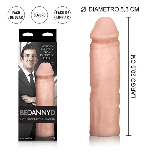 Funda para pene de 5 cm de diámetro y 20com de largo. replica hecha en real skin que simula la piel humana. actor danny d