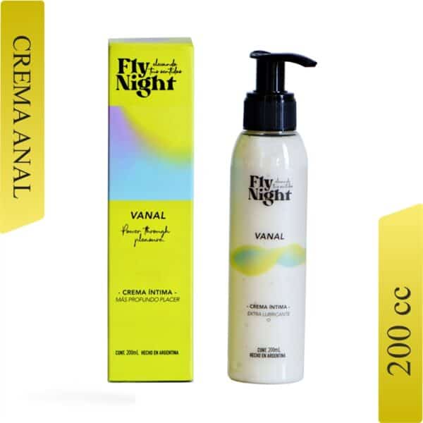 Fly Night Crema Anal 200cc con Dosificador - Producto en Envase Blanco