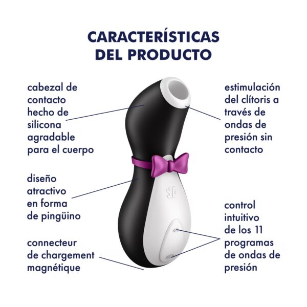 Satisfyer Penguin - Elegancia y Placer con Tecnología Air-Pulse - Imagen 4